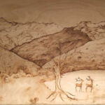 pyrogravure paysage